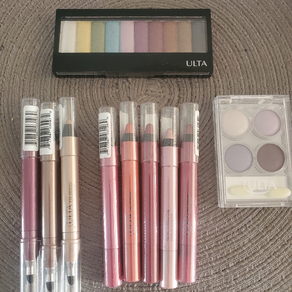 NWT ULTA LOT OF EYESHADOW, LIP LINER AND SHADOW PENCILS